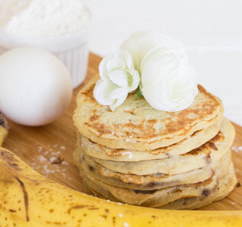 Bananen Pfannkuchen - ohne Zucker ⋆ Backen