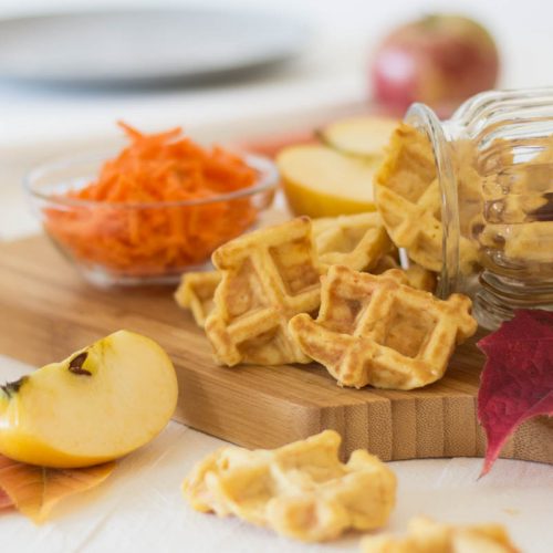 Apfel-Karotten Waffeln