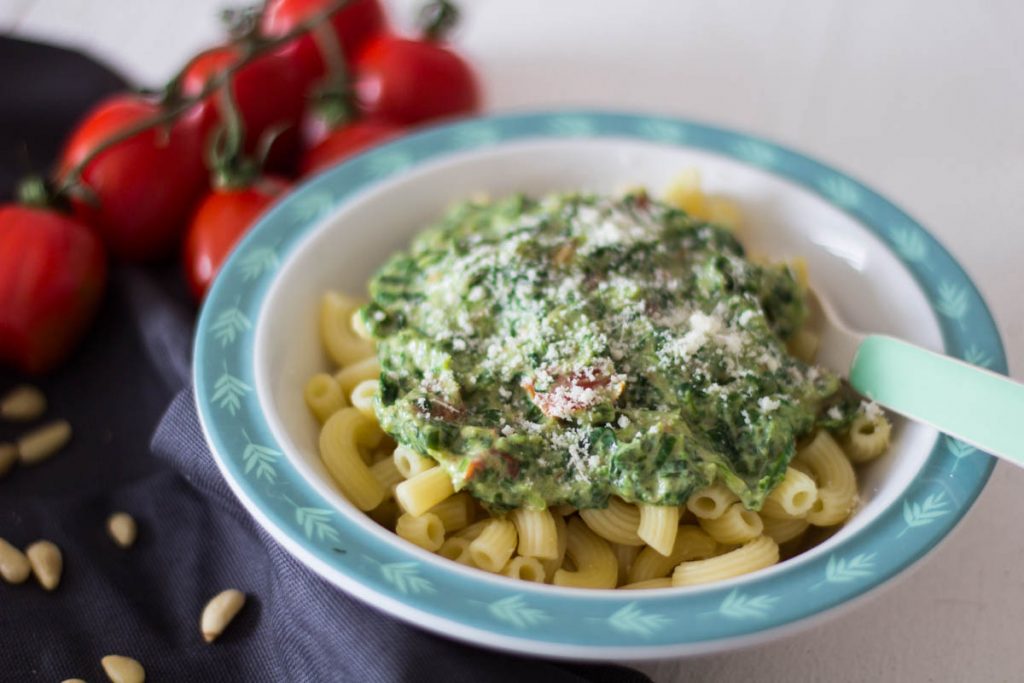 Nudeln mit Spinat - leckere Pasta für Kleinkinder ⋆ Lieblingszwei ...