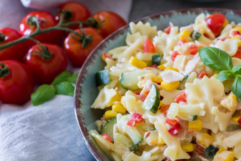 Nudelsalat für Kinder - gesund und lecker ⋆ Lieblingszwei * Foodblog