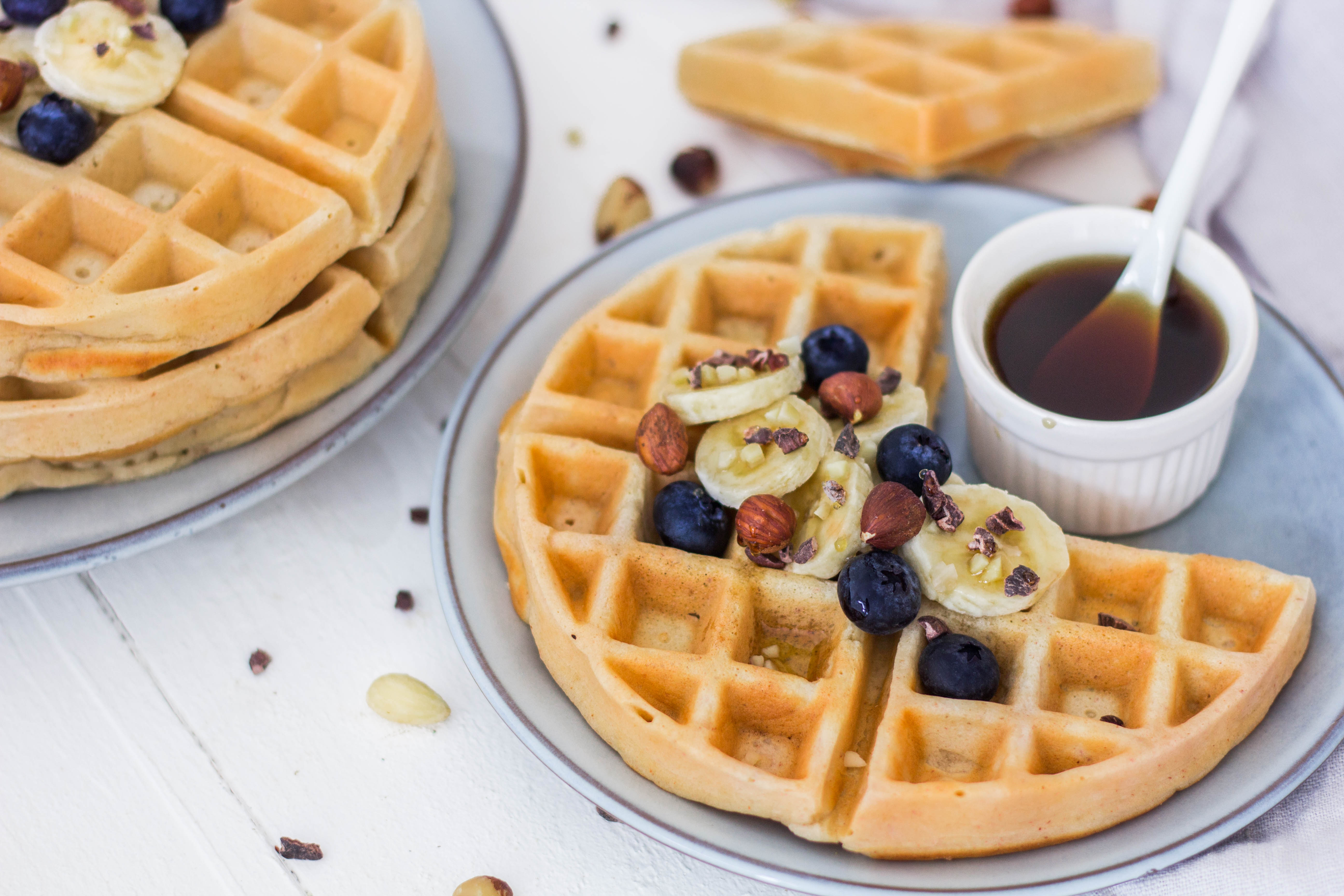 Bananenwaffeln ohne Zucker - schnell &amp; einfach ⋆ Lieblingszwei.de