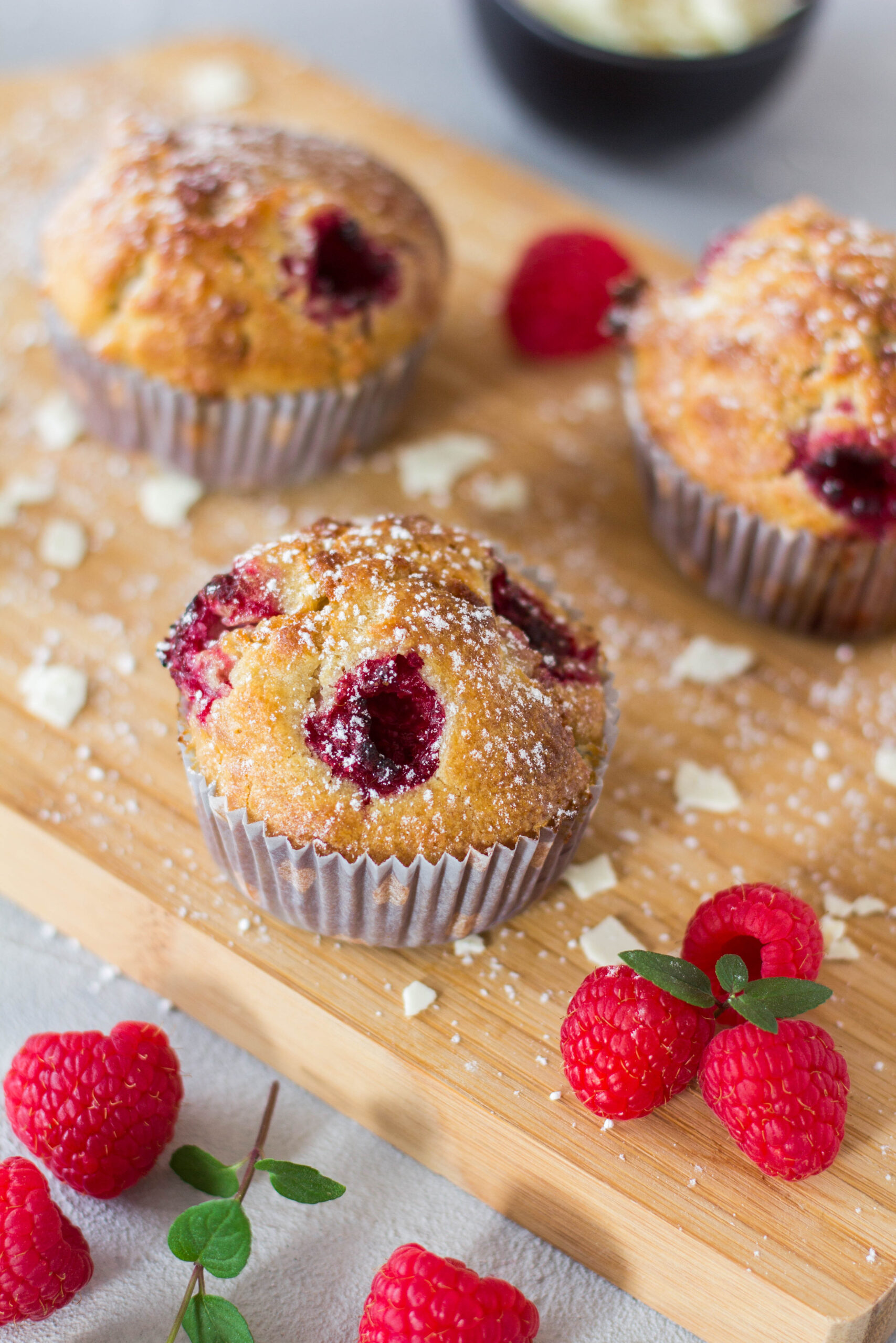 Himbeermuffins mit weißer Schokolade ⋆ Lieblingszwei * Foodblog