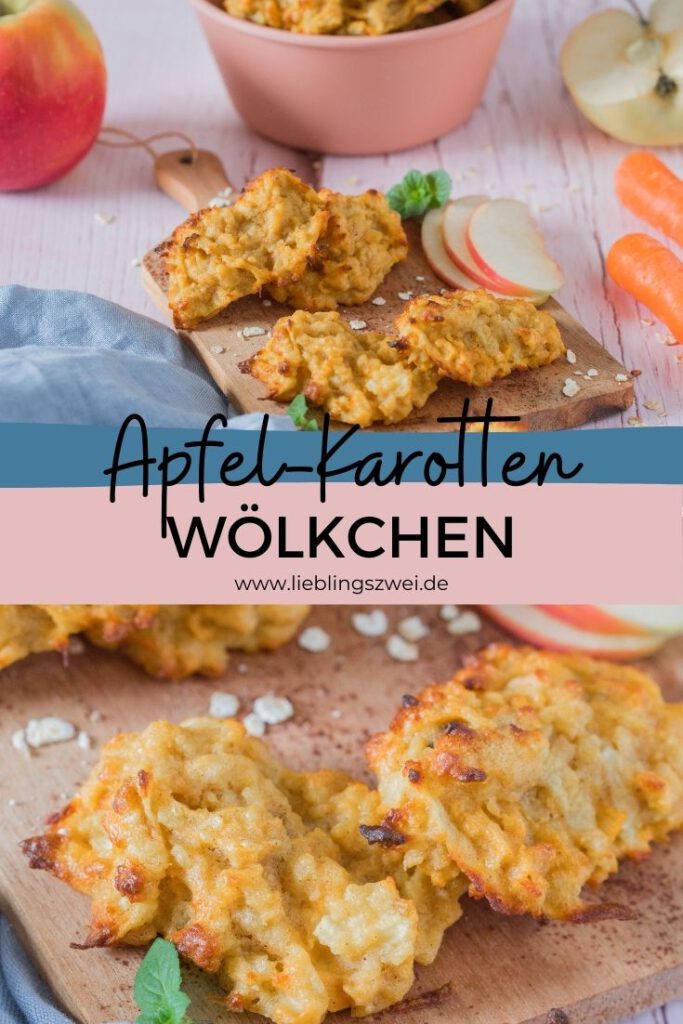 Apfel-Karotten Wölkchen - gesunder Snack für die Brotdose ⋆ Apfel-Karotten Wölkchen - gesunder Snack für die Brotdose ⋆