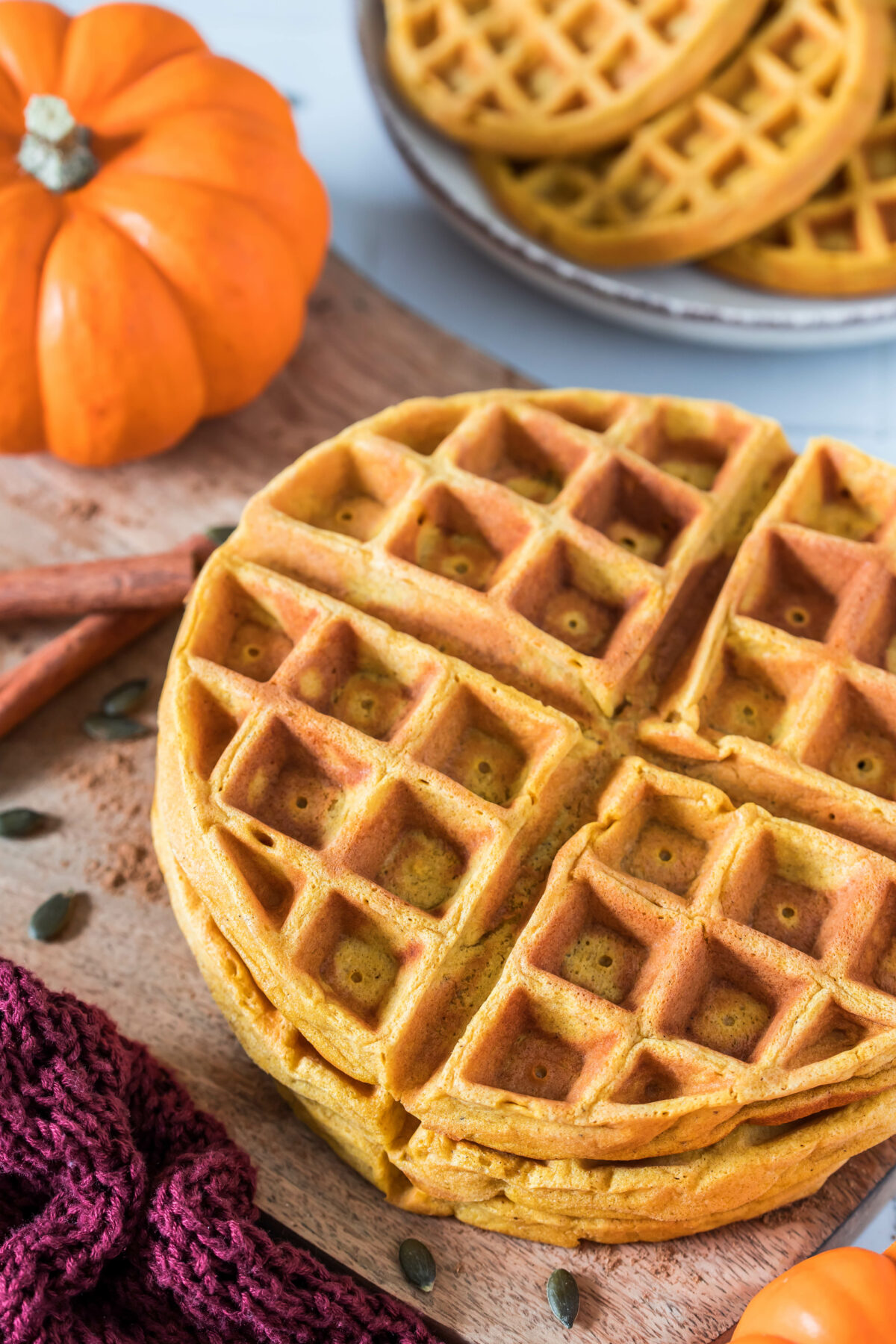 süße Kürbiswaffeln - schnell, einfach, lecker ⋆ Lieblingszwei * Foodblog