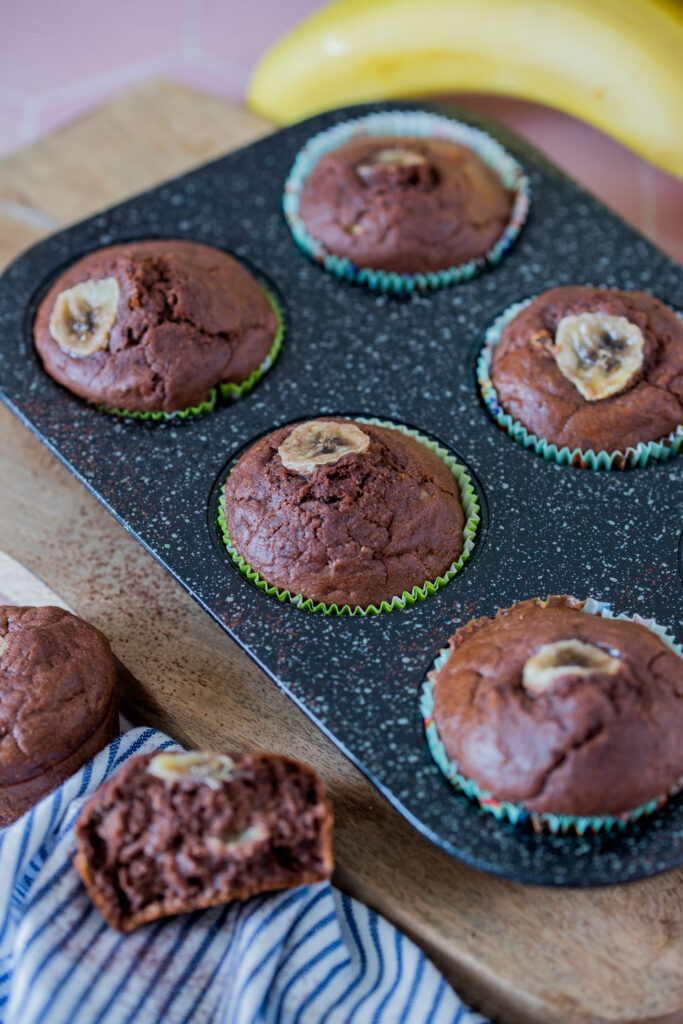 Schoko-Bananenmuffins