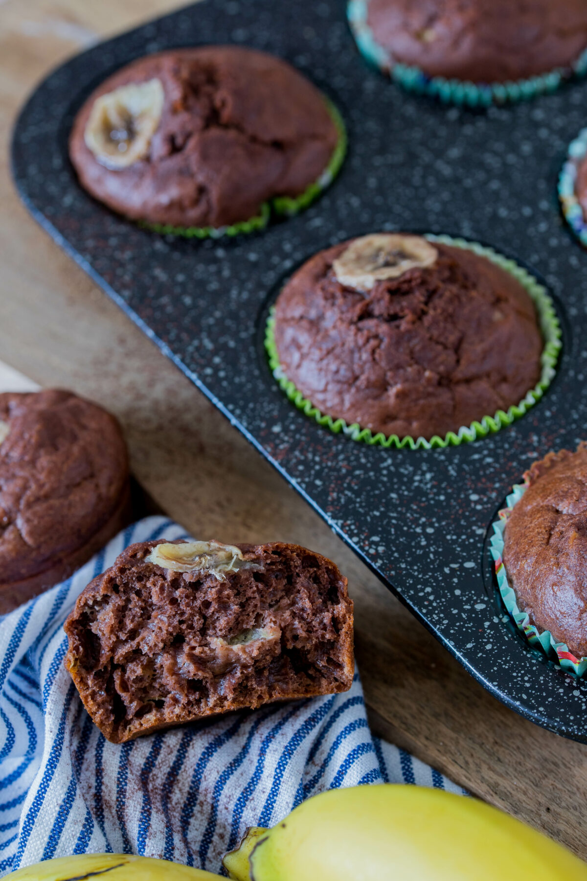Schoko-Bananenmuffins - Resteverwertung für reife Bananen ⋆