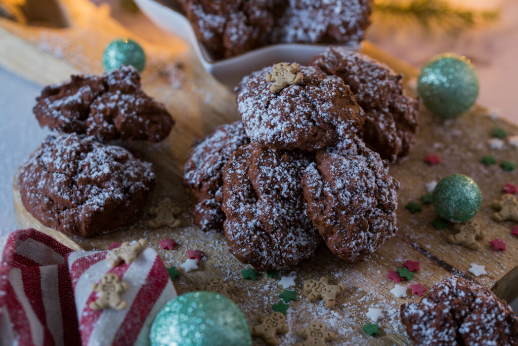 Weihnachtliche Plätzchen für Kids : schnelle Lebkuchen-Cookies