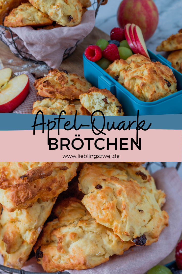 Apfel-Quarkbrötchen mit Rosinen - gesunder Snack für Kinder ⋆ Apfel-Quarkbrötchen mit Rosinen - gesunder Snack für Kinder ⋆