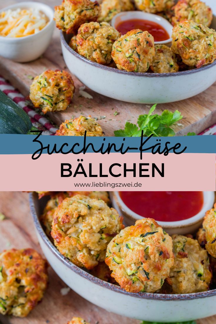 Zucchini-Käse Bällchen - schnell &amp; einfach ⋆