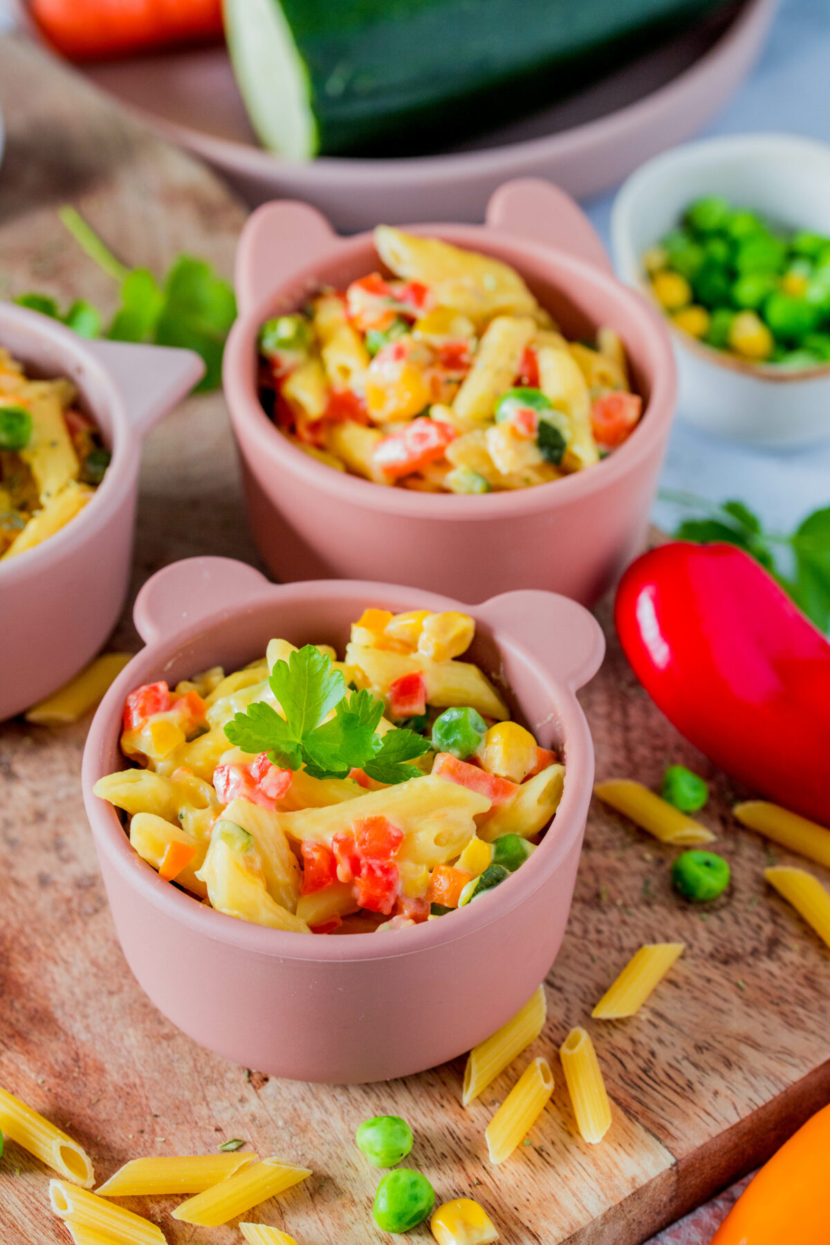 Bunte Gemüsenudeln - One-Pot Pasta für Kinder ⋆