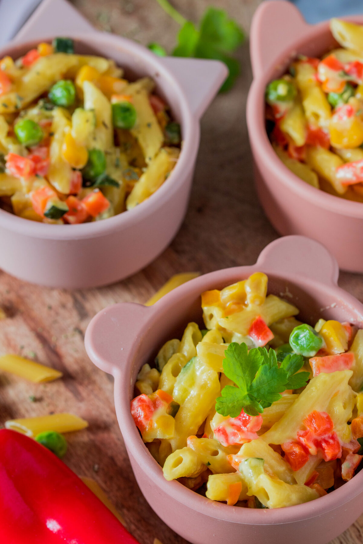 Bunte Gemüsenudeln - One-Pot Pasta für Kinder ⋆