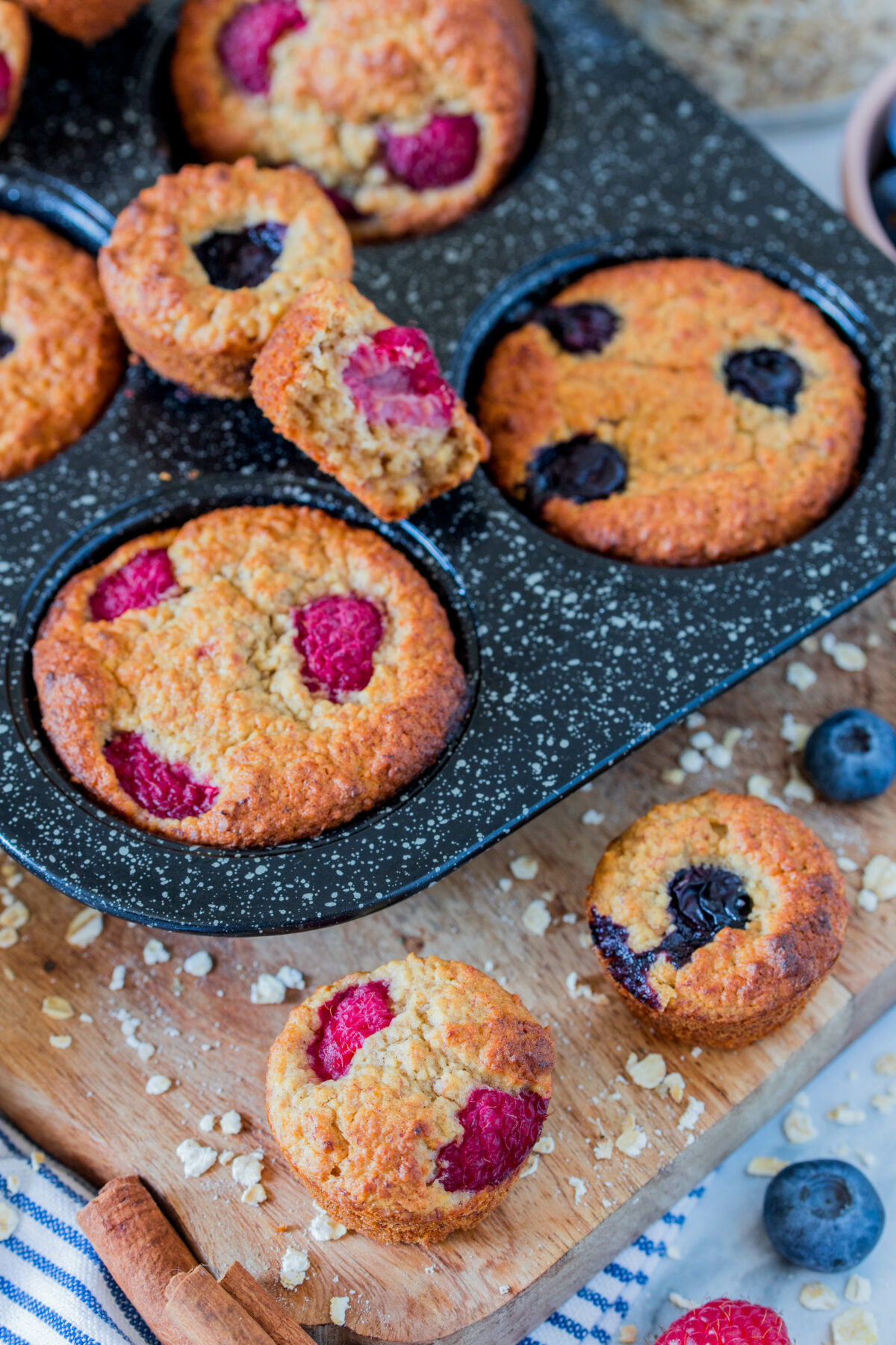 Haferflockenmuffins mit Banane - schnelles Frühstück ⋆