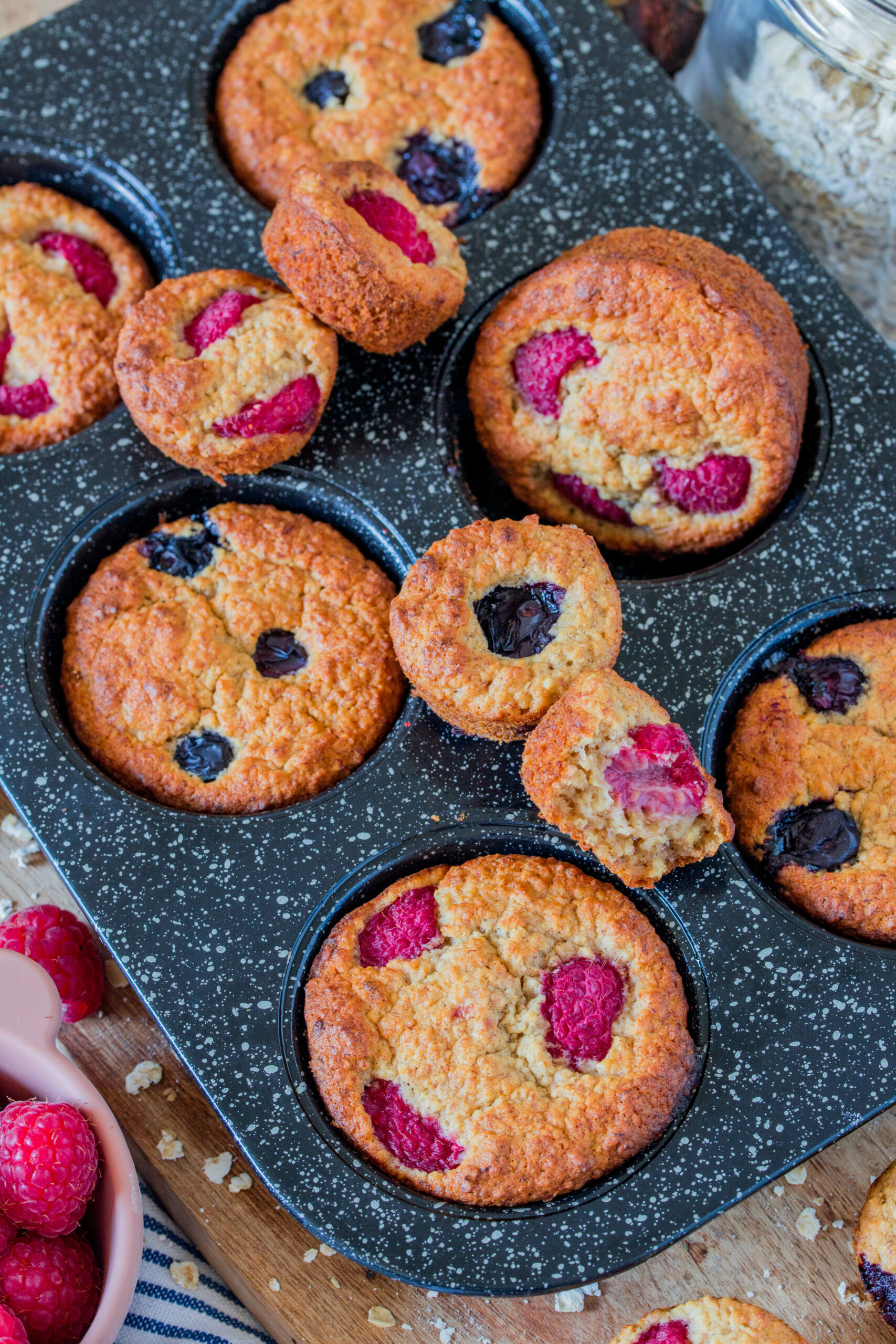 Haferflockenmuffins mit Banane - schnelles Frühstück ⋆