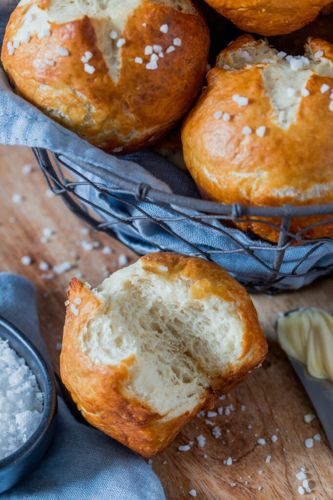 Leckeres Frühstücksidee für die ganze Familie: Laugenmuffins