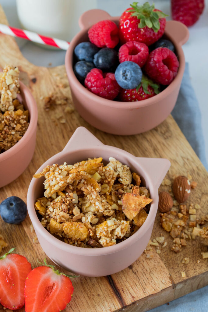 Industriezuckerfreies, schnelles Granola mit Nüssen und Vanille ganz einfach selber machen