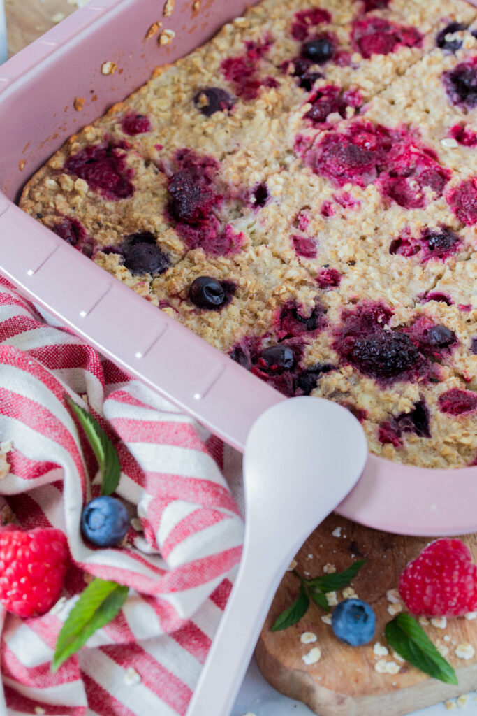 Baked Oats - Frühstück aus gebackenen Haferflocken