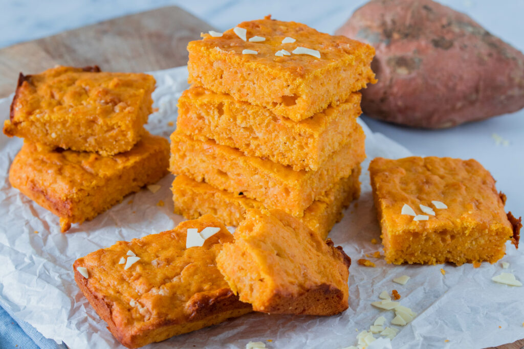Süßkartoffel Blondies - ein leckerer Snack für die ganze Familie 