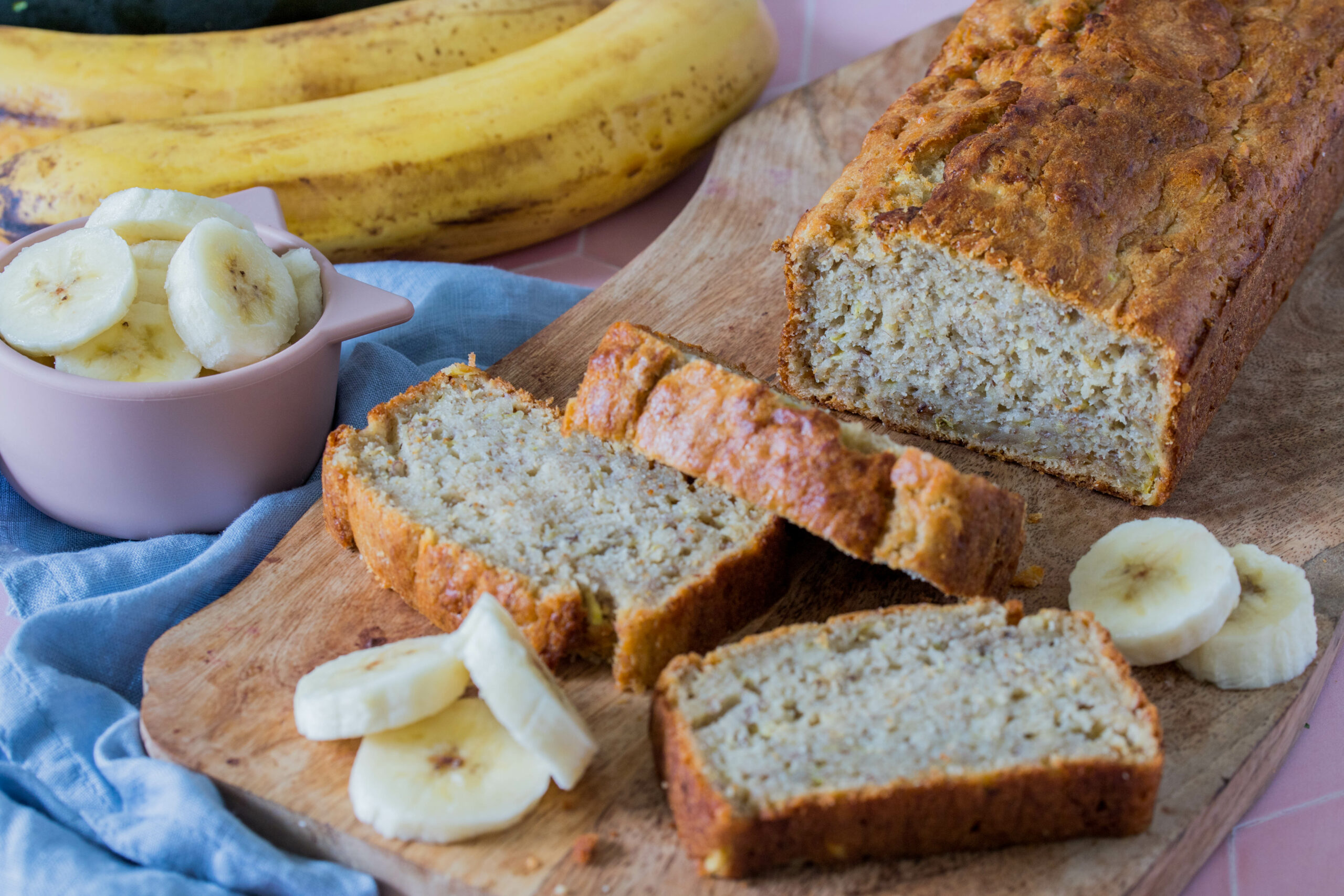 Zucchini-Bananenbrot: Gesund, einfach und lecker. 