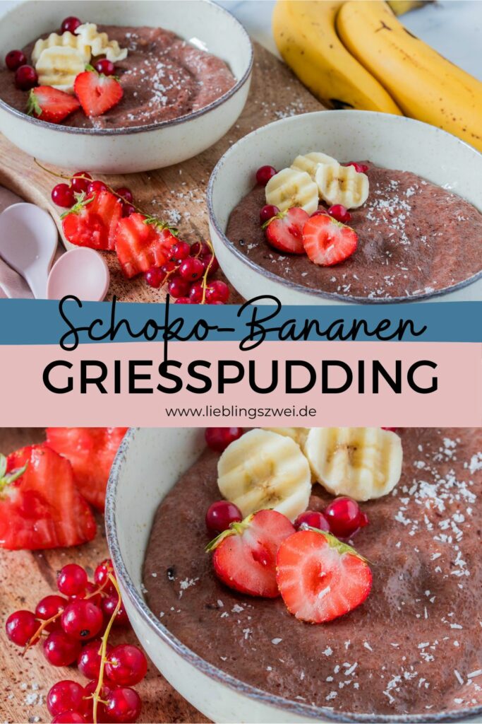 Schoko-Bananen Grießpudding