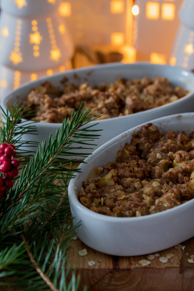 Apfel-Crumble - Dessert für die Feiertage