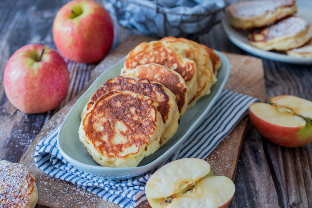 Apfel-Buttermilch Pancakes