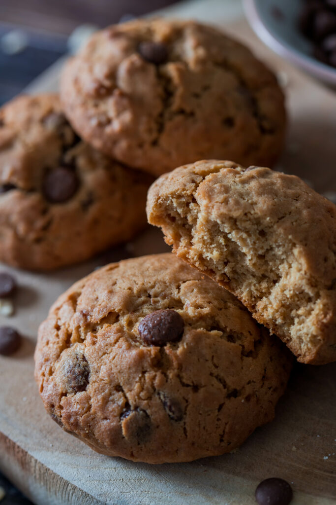 Snack für Kinder: Schoko Cookies mit Kokosblütenzucker