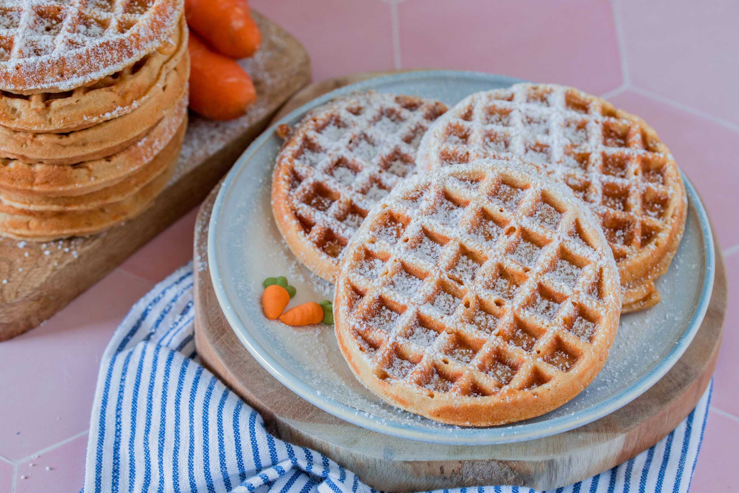 Carrot Cake Waffeln - perfekt für den Osterbrunch