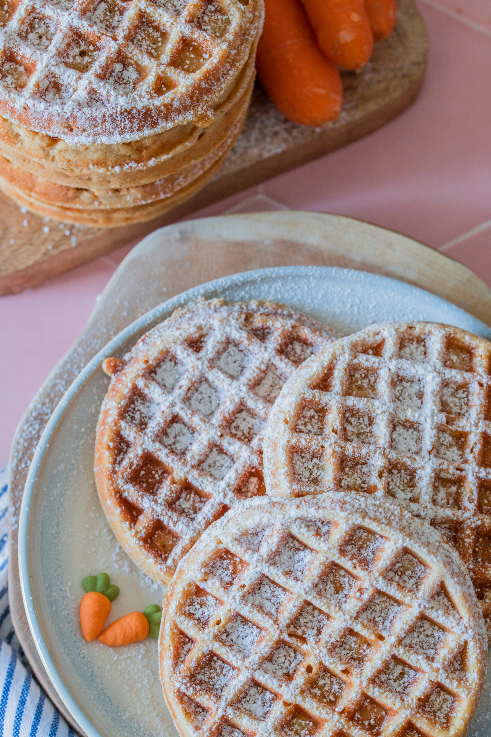 Leckere Karottenwaffeln für Ostern