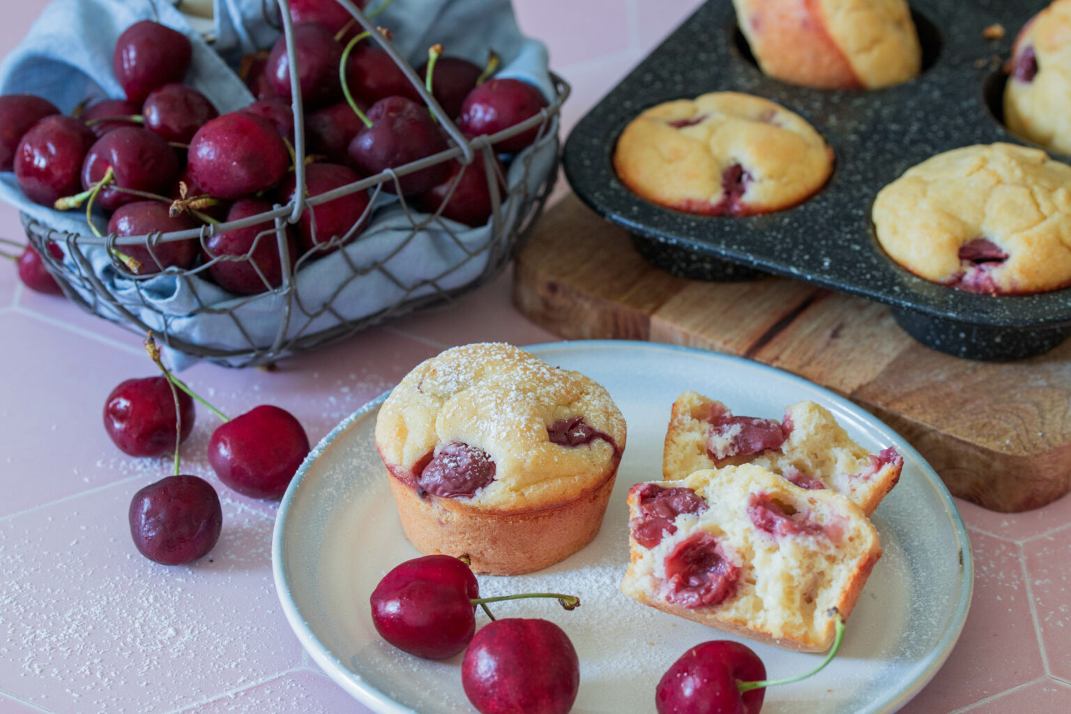Kirschmuffins ⋆ Lieblingszwei * Foodblog