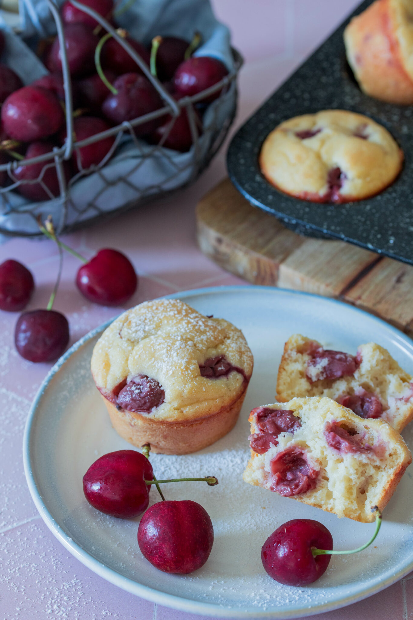 Kirschmuffins ⋆ Lieblingszwei * Foodblog