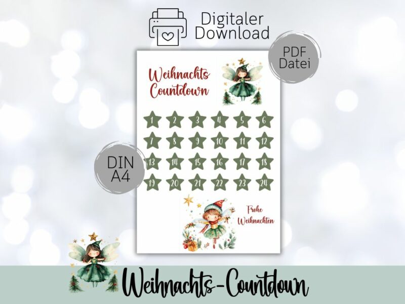 Weihnachts Countdown "Fee"