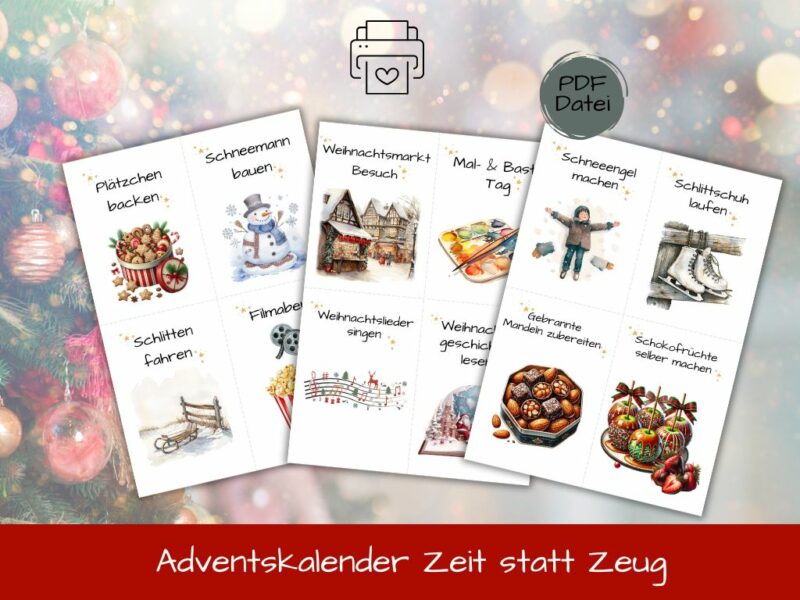 Zeit statt Zeug Adventskalender