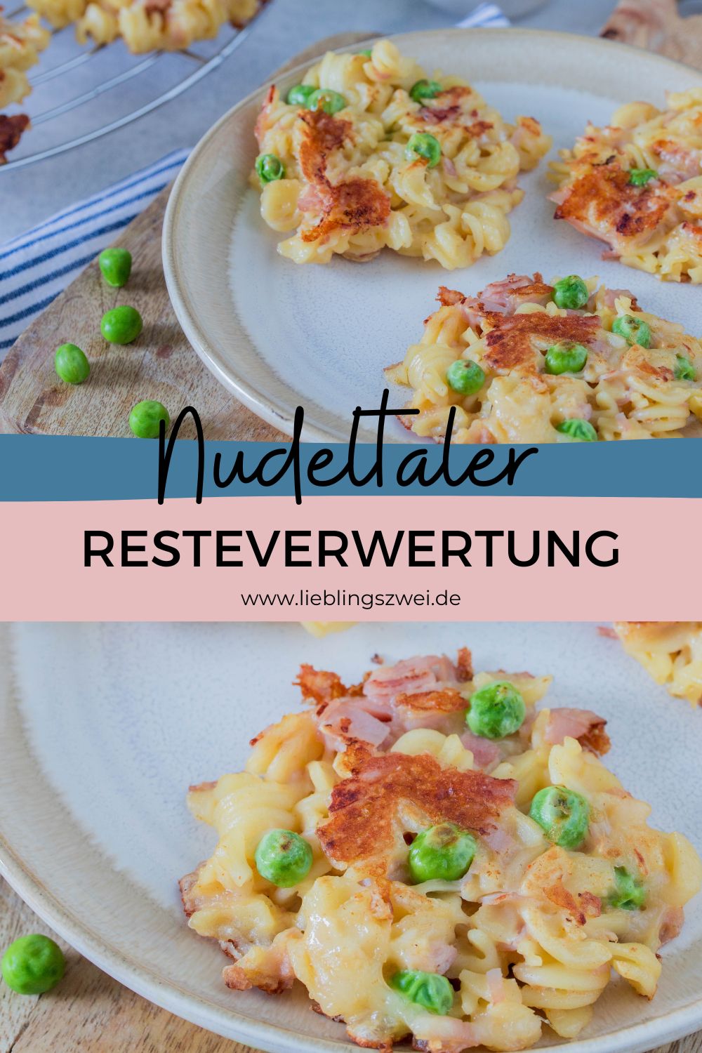Nudeltaler mit Schinken und Erbsen - Resteverwertung für Nudeln ⋆ ...