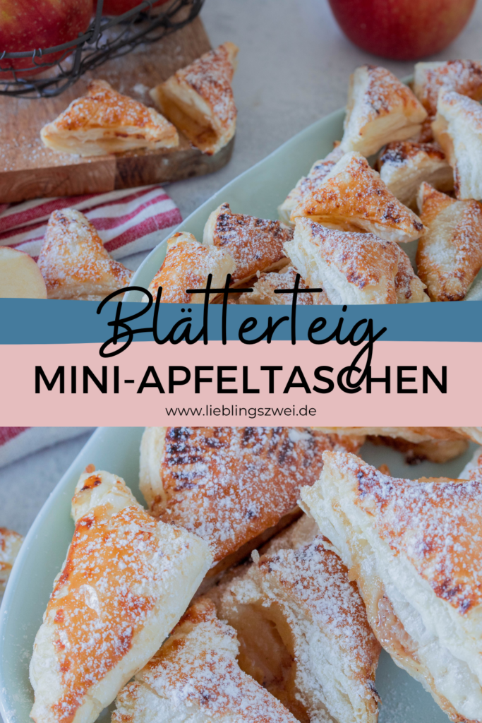 Blätterteig Apfeltaschen - schneller Snack für Kids