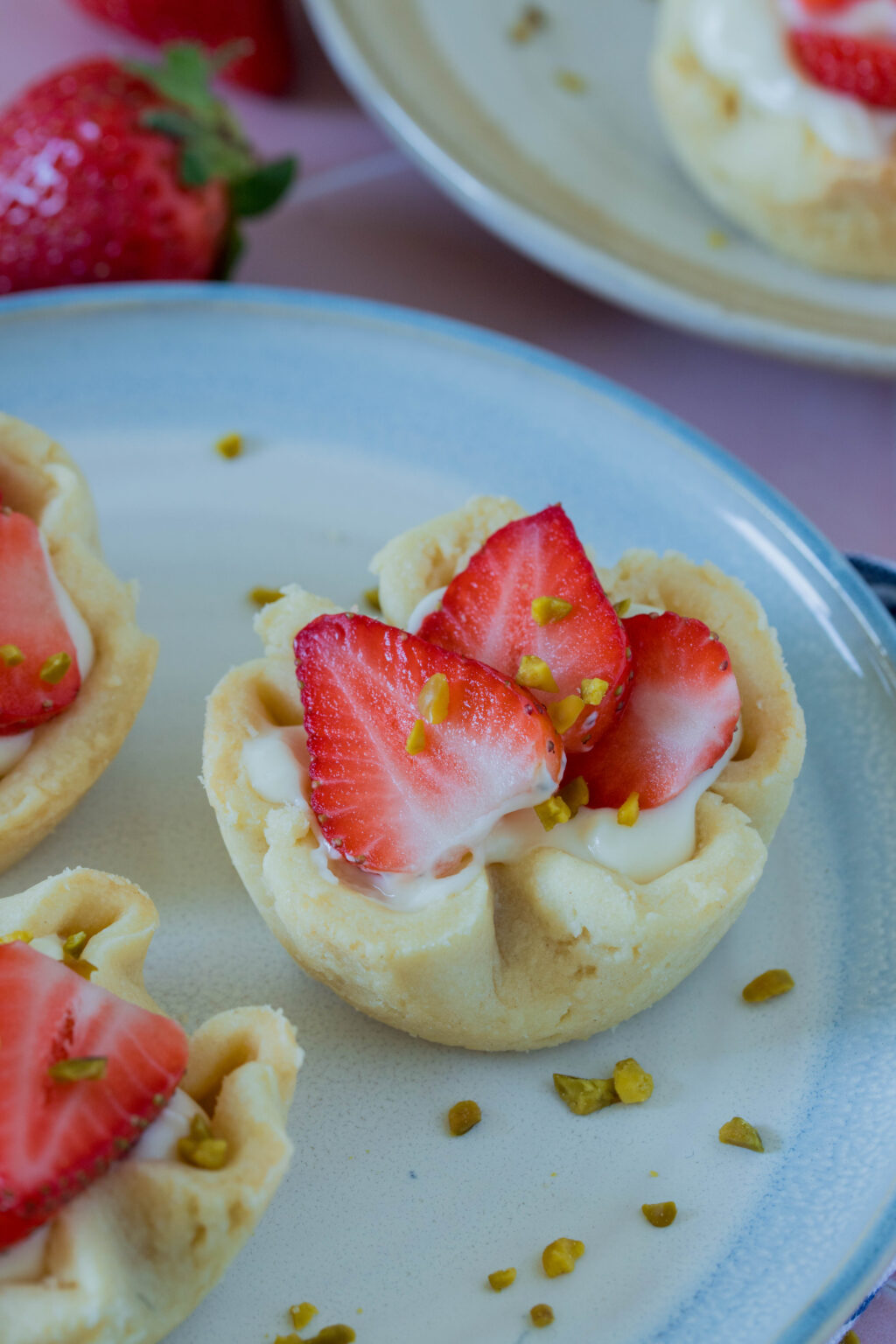 Erdbeer-Vanillepudding Törtchen ⋆ Lieblingszwei * Foodblog