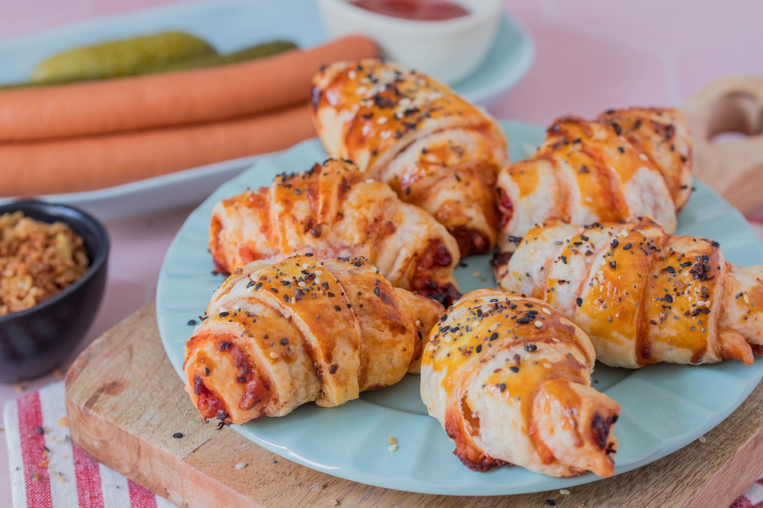 Mini Hot Dog Croissants Mini Hot Dog Croissants