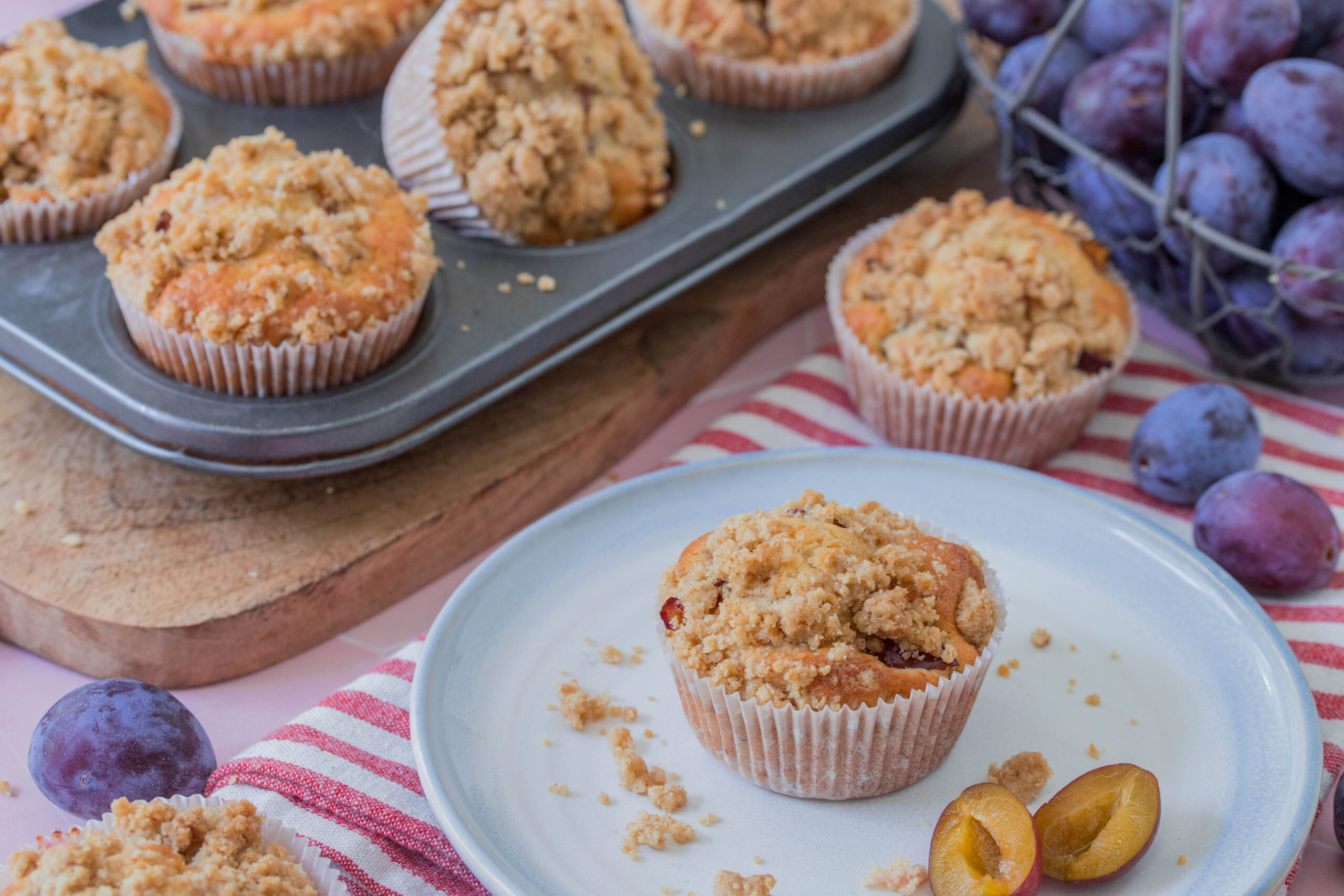 Zwetschgen-Streusel Muffins