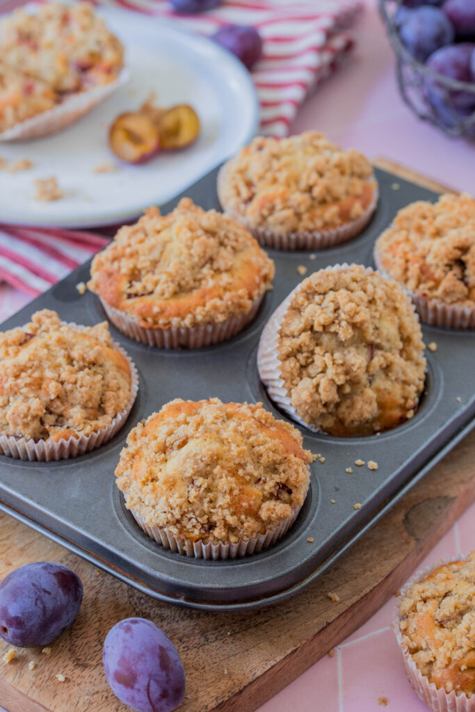 Zwetschgen-Streusel Muffins