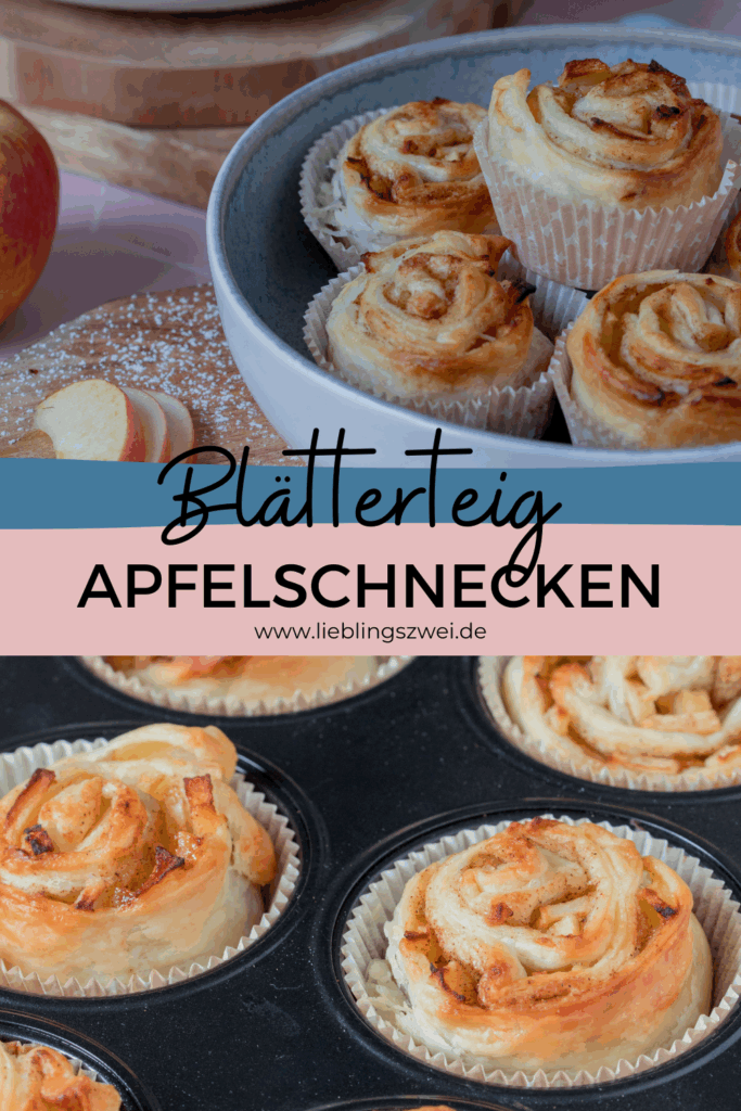 Blätterteig Apfelschnecken
