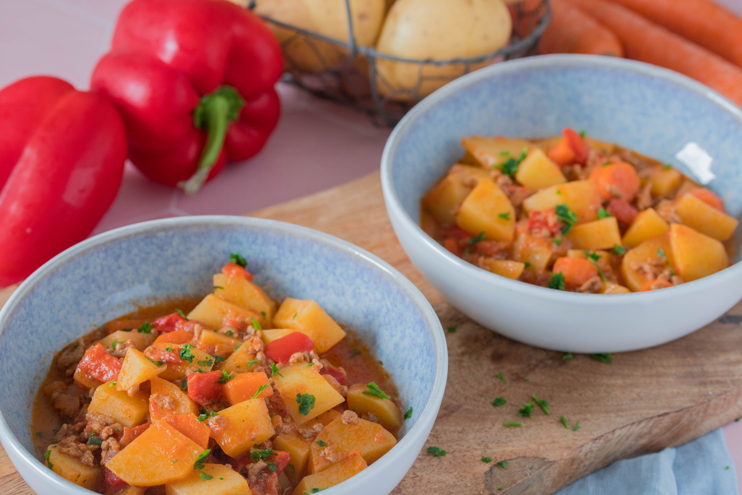 Bauerntopf mit Hackfleisch und Kartoffeln Bauerntopf