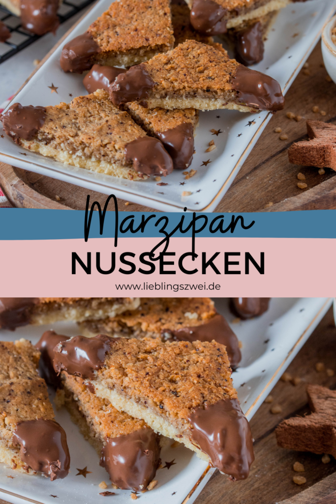 Marzipan-Nussecken Marzipan-Nussecken