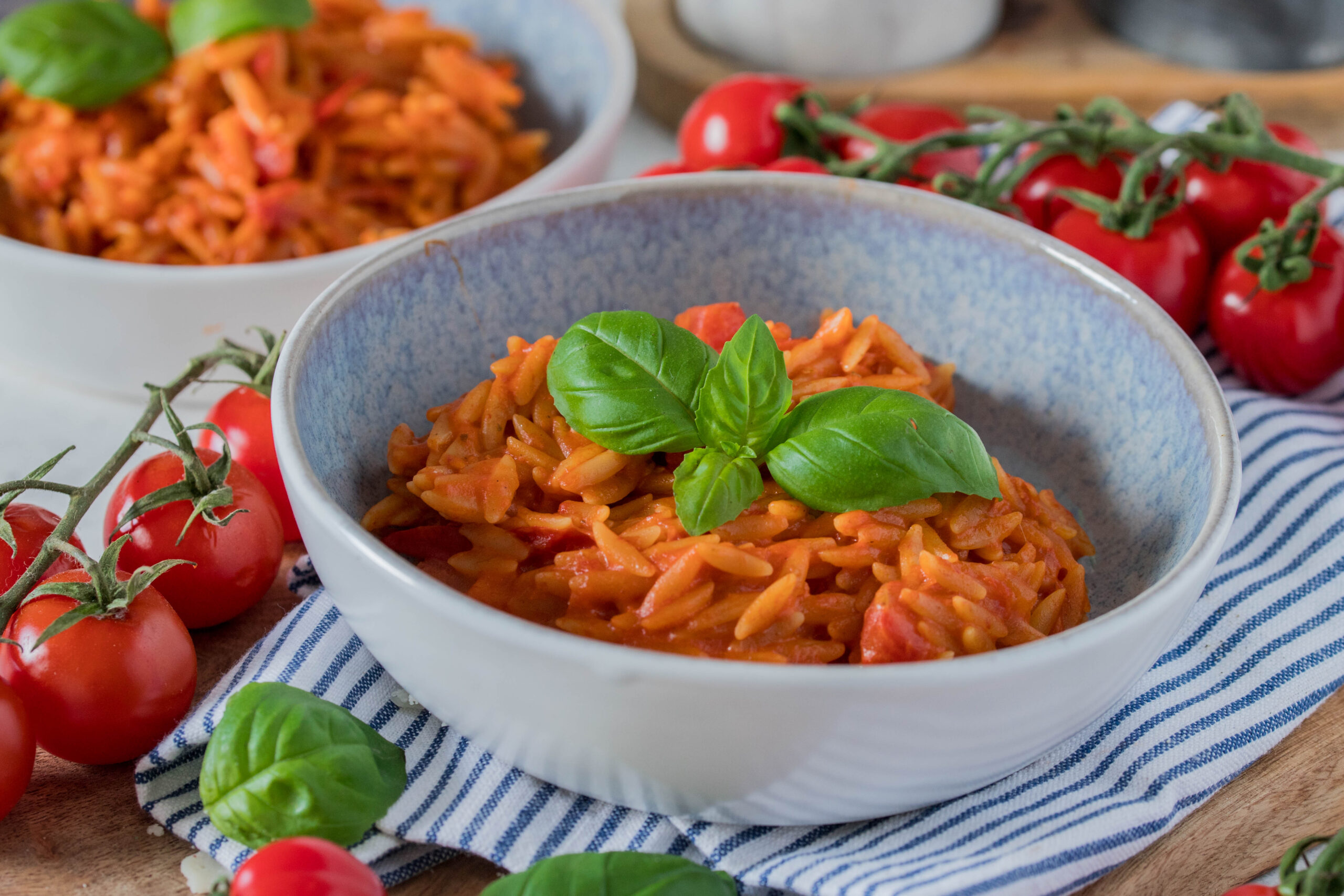 Orzo Tomate-Mozzarella