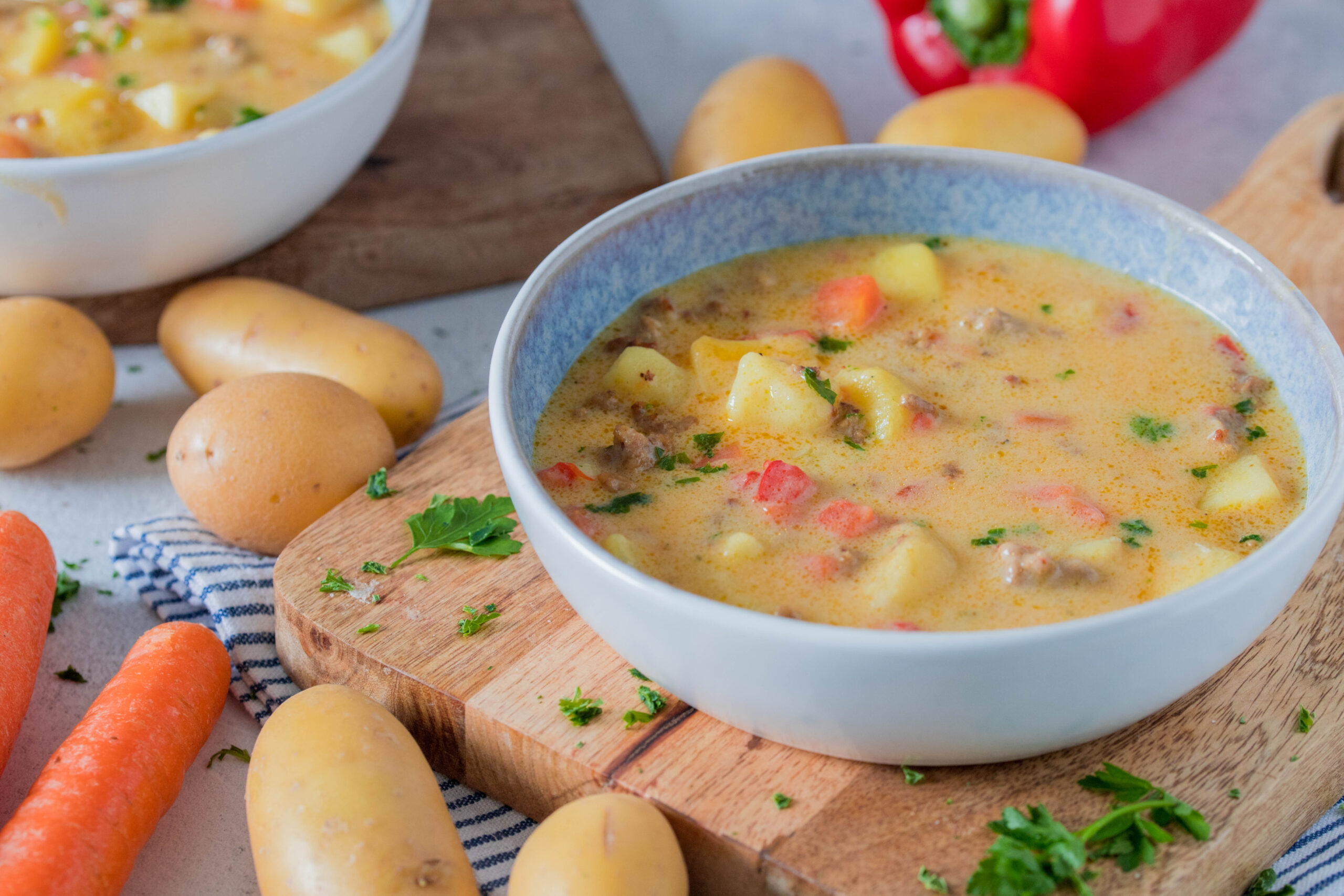 Kartoffel-Hack Suppe