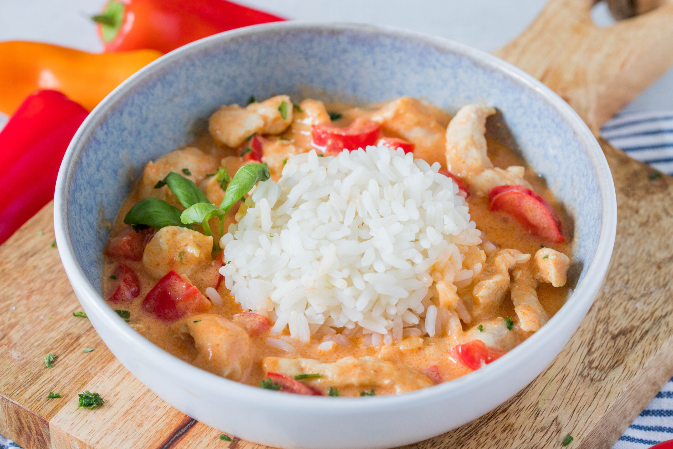 Paprika-Sahne Hähnchen