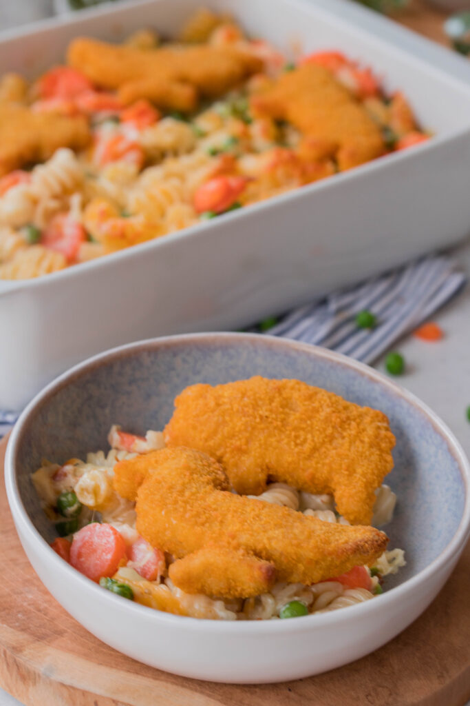 Nudelauflauf mit Nuggets