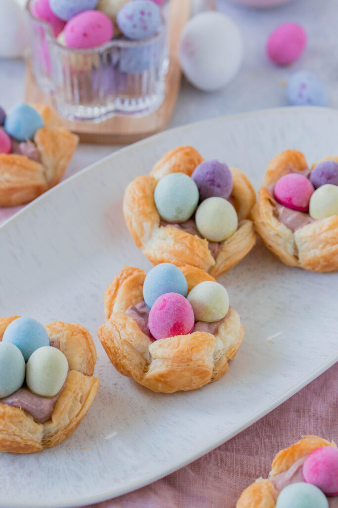 Mini-Osternester aus Blätterteig