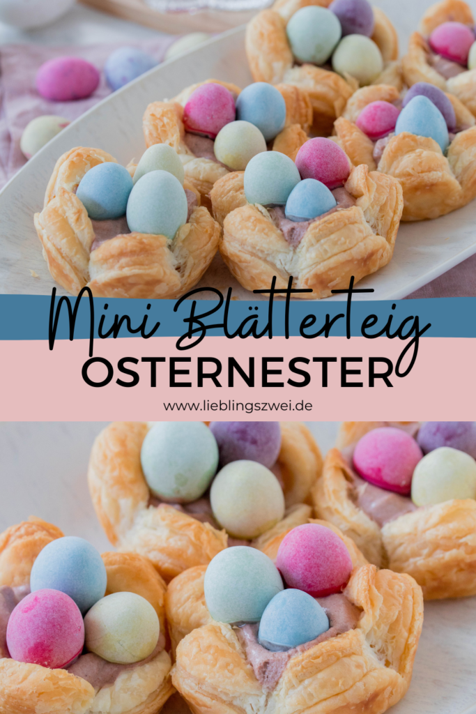 Mini-Blätterteig Osternester