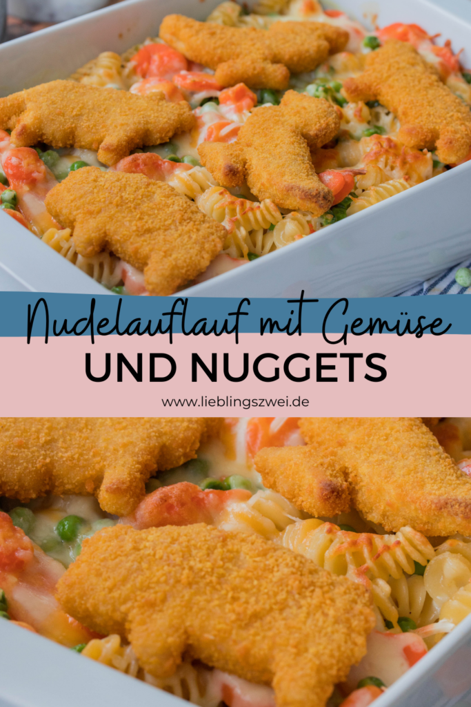 Nudelauflauf mit Gemüse und Nuggets