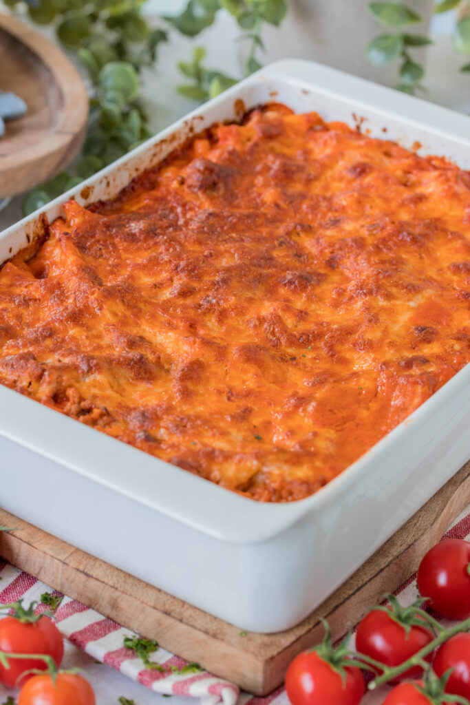 Ofen-Makkaroni mit Hackfleisch