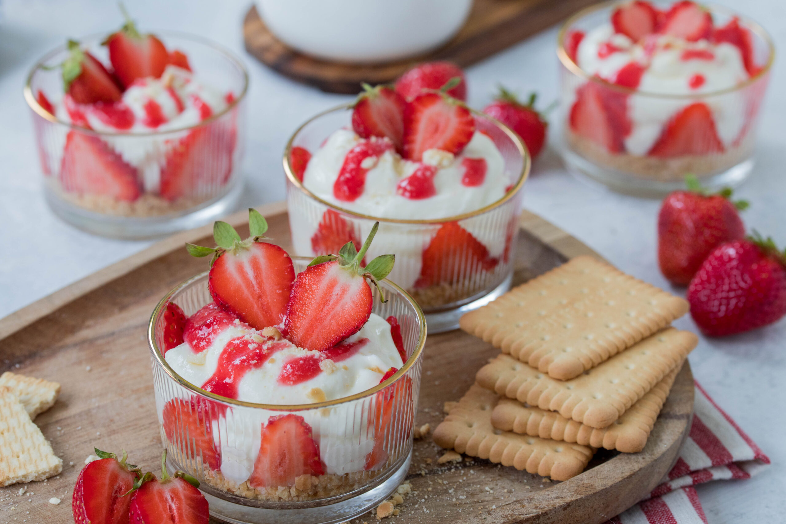 Erdbeer-Cheesecake Dessert Erdbeer-Cheesecake Dessert